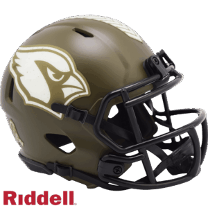 Arizona Cardinals Helmet Riddell Replica Mini Speed Style Salute To Service 2022