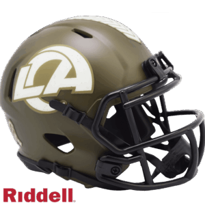 Los Angeles Rams Helmet Riddell Replica Mini Speed Style Salute To Service 2022