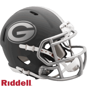Georgia Bulldogs Helmet Riddell Replica Mini Speed Style Slate Alternate