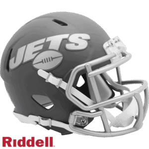 New York Jets Helmet Riddell Replica Mini Speed Style Slate Alternate