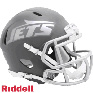 New York Jets Helmet Riddell Replica Mini Speed Style Slate Alternate 2024