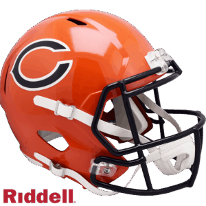 Chicago Bears Helmet Riddell Replica Full Size Speed Style On-Field Alternate
