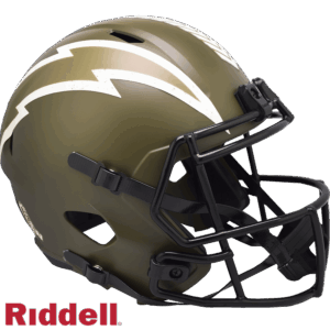 Los Angeles Chargers Helmet Riddell Replica Full Size Speed Style Salute To Service 2022