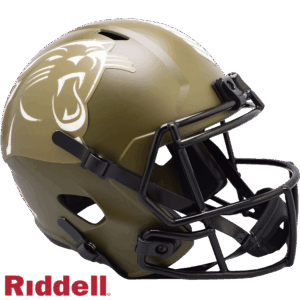 Carolina Panthers Helmet Riddell Replica Full Size Speed Style Salute To Service 2022