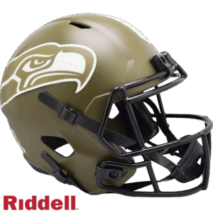 Seattle Seahawks Helmet Riddell Replica Full Size Speed Style Salute To Service 2022