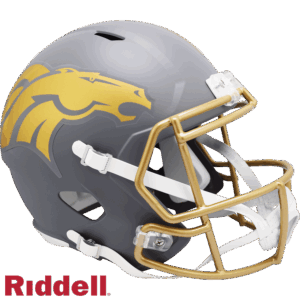 Denver Broncos Helmet Riddell Replica Full Size Speed Style Slate Alternate