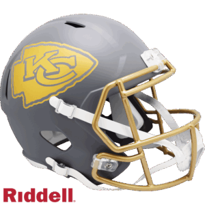 Kansas City Chiefs Helmet Riddell Replica Full Size Speed Style Slate Alternate