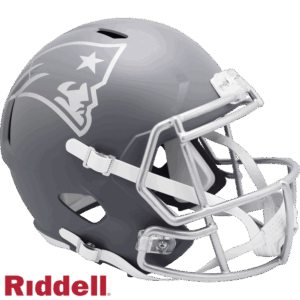 New England Patriots Helmet Riddell Replica Full Size Speed Style Slate Alternate