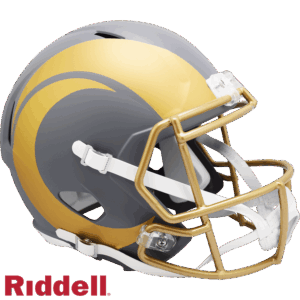 Los Angeles Rams Helmet Riddell Replica Full Size Speed Style Slate Alternate