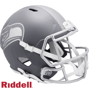 Seattle Seahawks Helmet Riddell Replica Full Size Speed Style Slate Alternate