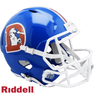 Denver Broncos Helmet Riddell Replica Full Size Speed Style 1975-1996 T/B