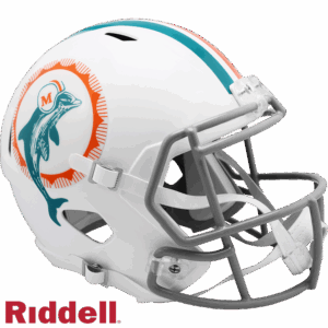 Miami Dolphins Helmet Riddell Replica Full Size Speed Style 1972 T/B