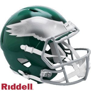 Philadelphia Eagles Helmet Riddell Replica Full Size Speed Style 1974-1995 T/B
