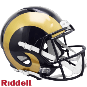 Los Angeles Rams Helmet Riddell Replica Full Size Speed Style 2000-2016 T/B