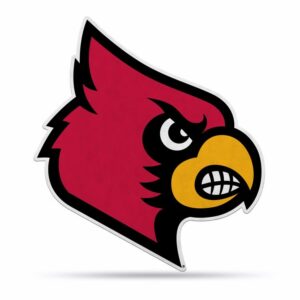 Louisville Cardinals Pennant Shape Cut Logo Design