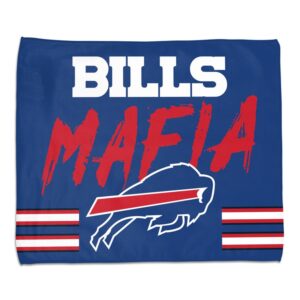 Buffalo Bills Towel 15x18 Rally Style Full Color Bills Mafia Design