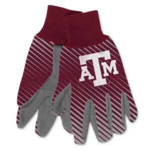 Texas A&M Aggies Gloves Two Tone Style Adult Size