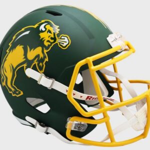 North Dakota State Bison Helmet Riddell Authentic Full Size Speed Style Harvest Design