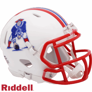 New England Patriots Helmet Riddell Replica Mini Speed Style 1990-1992 T/B