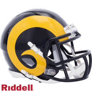 Los Angeles Rams Helmet Riddell Replica Mini Speed Style 1981-1999 T/B