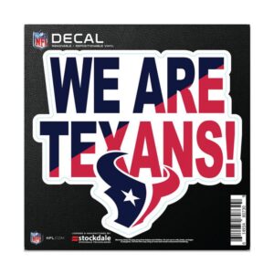 Houston Texans Decal 6x6 All Surface Slogan