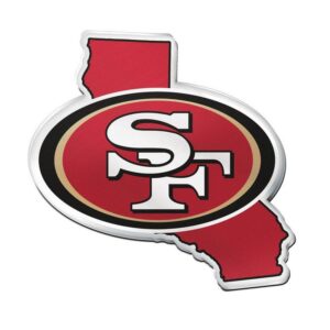 San Francisco 49ers Auto Emblem Acrylic State Shape