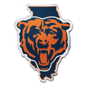 Chicago Bears Auto Emblem Acrylic State Shape