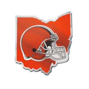 Cleveland Browns Auto Emblem Acrylic State Shape