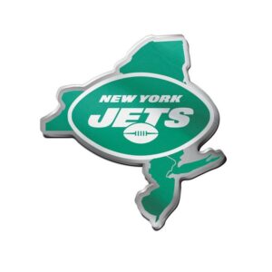 New York Jets Auto Emblem Acrylic State Shape