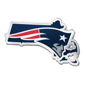 New England Patriots Auto Emblem Acrylic State Shape