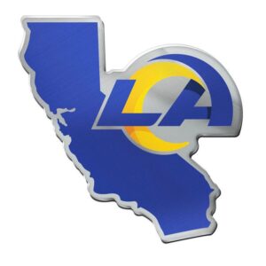 Los Angeles Rams Auto Emblem Acrylic State Shape