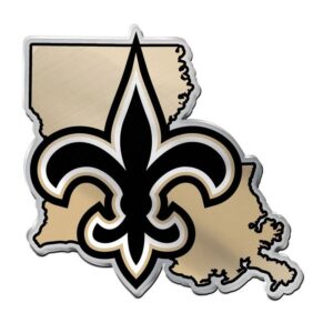 New Orleans Saints Auto Emblem Acrylic State Shape