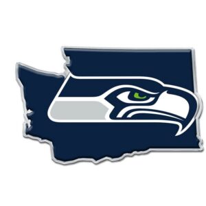 Seattle Seahawks Auto Emblem Acrylic State Shape