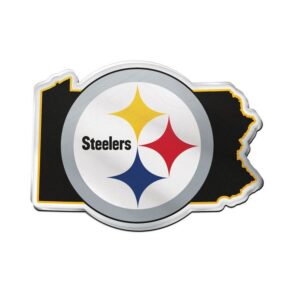 Pittsburgh Steelers Auto Emblem Acrylic State Shape