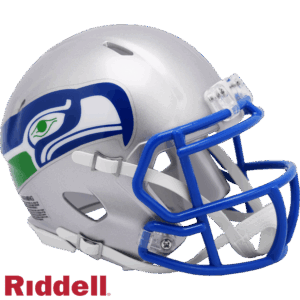 Seattle Seahawks Helmet Riddell Replica Mini Speed Style 1983-2001 T/B