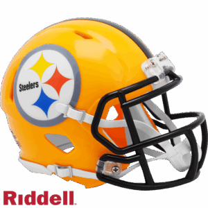 Pittsburgh Steelers Helmet Riddell Replica Mini Speed Style 2007 Gold T/B