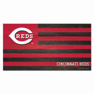 Cincinnati Reds Sign Wood 9x17 Flag