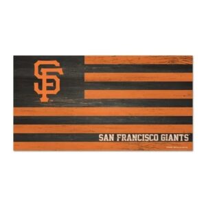 San Francisco Giants Sign Wood 9x17 Flag