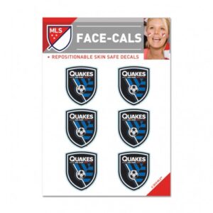San Jose Earthquakes Tattoo Face Cals
