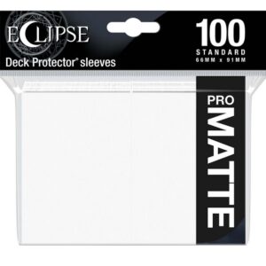 Eclipse Matte Standard Sleeves 100 Pack Arctic White