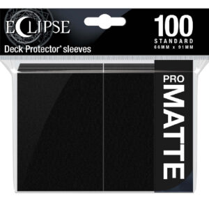 Eclipse Matte Standard Sleeves 100 Pack Jet Black