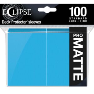 Eclipse Matte Standard Sleeves 100 Pack Sky Blue
