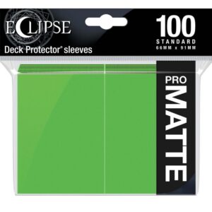 Eclipse Matte Standard Sleeves 100 Pack Lime Green