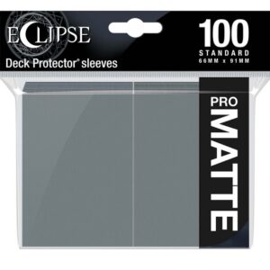 Eclipse Matte Standard Sleeves 100 Pack Smoke Grey