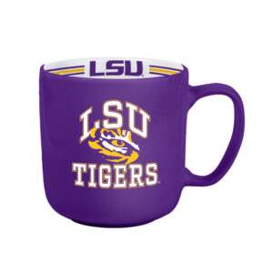 LSU Tigers Coffee Mug 15oz Stripe Design