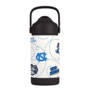 North Carolina Tar Heels Kids Bottle 12oz Stainless Steel Mascot