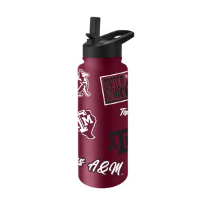 Texas A&M Aggies Quencher Bottle 34oz Stainless Steel Dreamweave