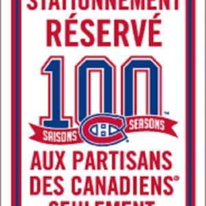 Montreal Canadiens Sign 12x18 Plastic CO