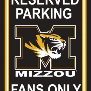 Missouri Tigers Sign 12x18 Plastic Reserved Parking Style CO