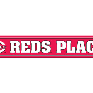 Cincinnati Reds Sign 4x24 Plastic Street Style CO